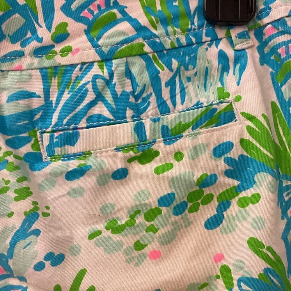 Lilly Pulitzer Callahan 100% Cotton Shorts Women Size 0